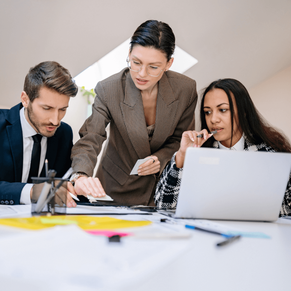 Image of a group of people discussing