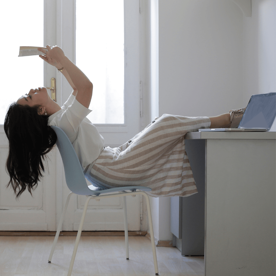 Image of woman reading