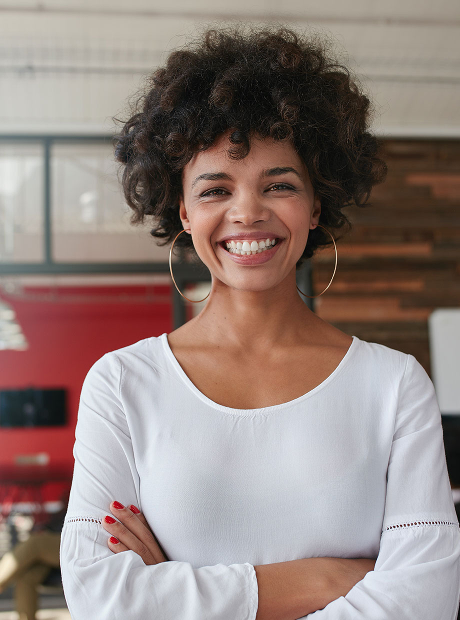 Image of woman smiling