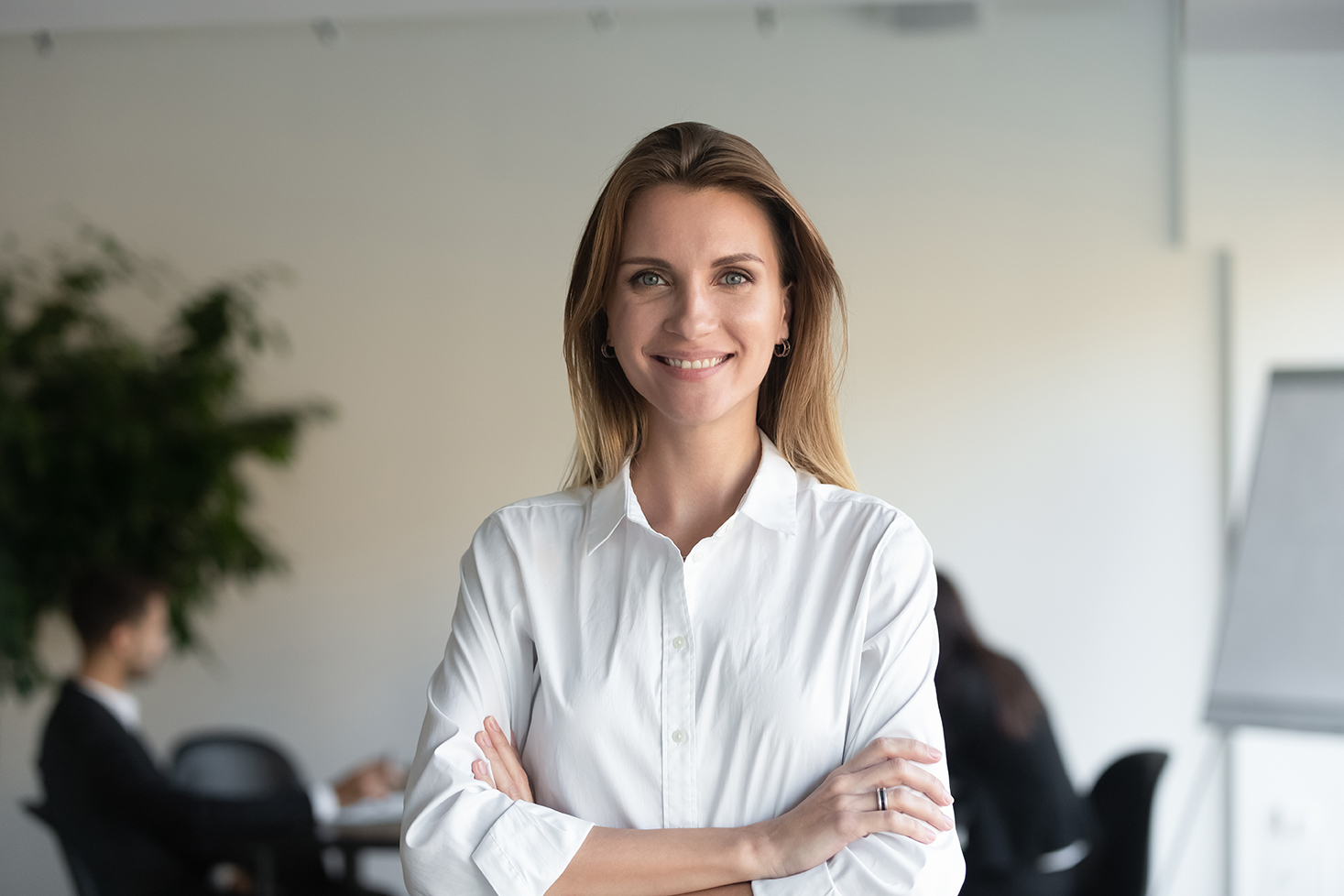 Image of a woman smiling