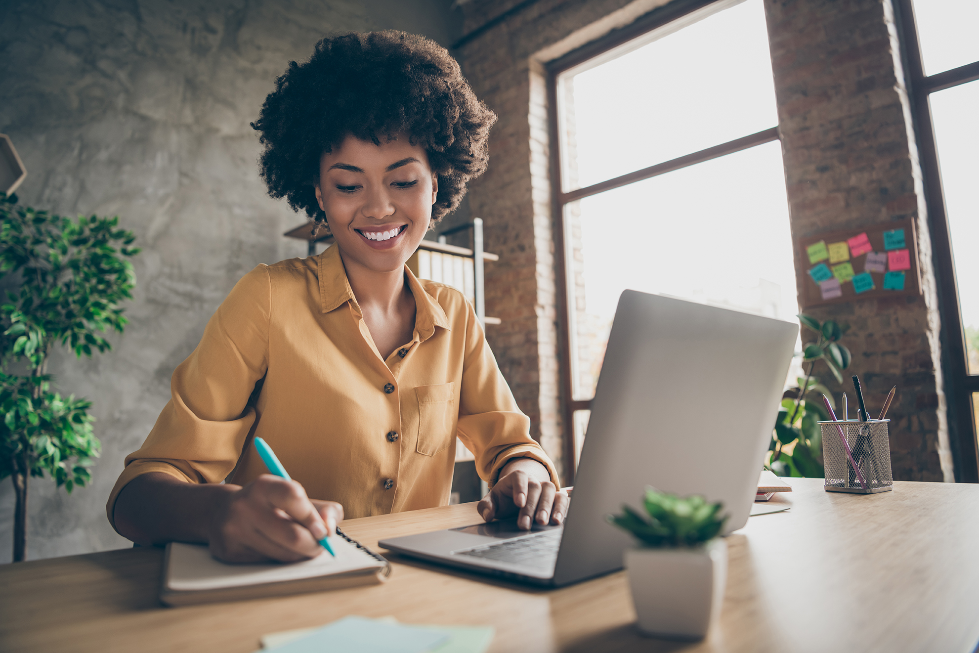 Image of woman working