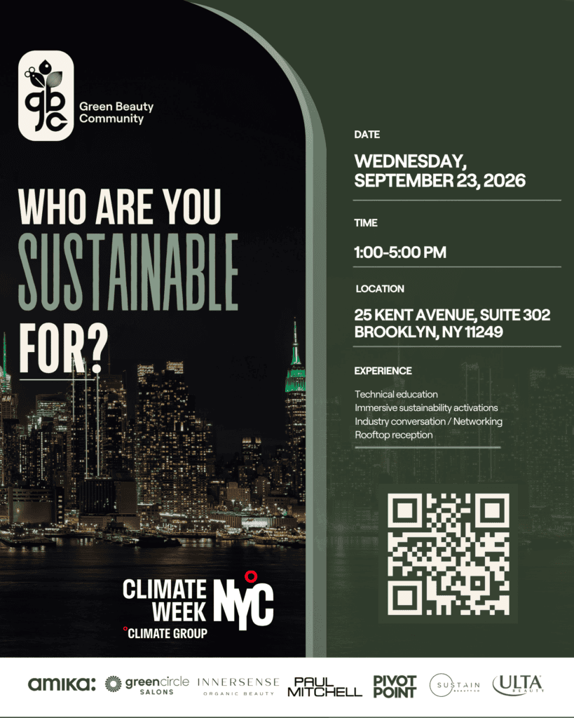 Green Beauty Community NYC Climate Week